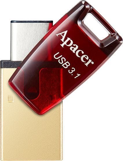 USB Pendrive Apacer AH180, 64GB, e kuqe
