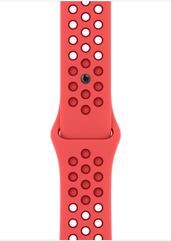 Apple Watch 45mm Nike Band, Bright Crimson/Gym Red Nike Sport Band