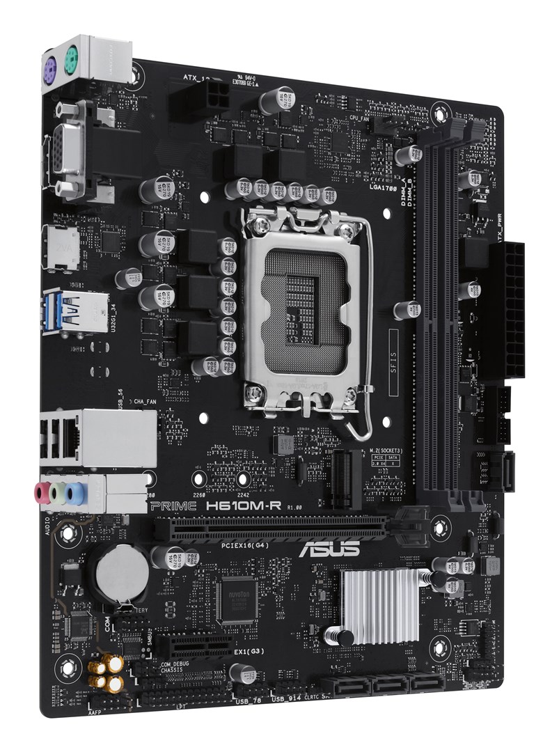 Pllakë amë Asus PRIME H610M-R, LGA1700, DDR4, e zezë