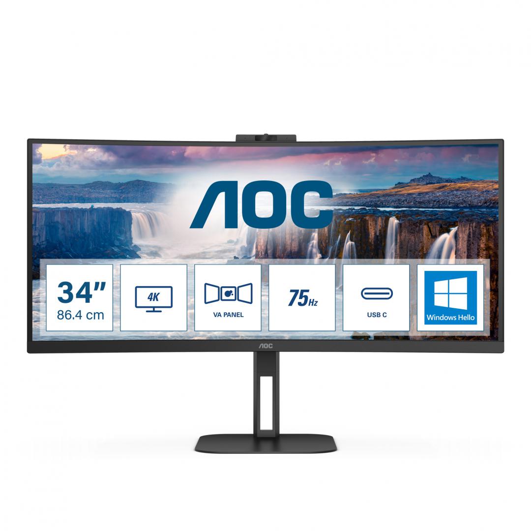 Monitor AOC CU34V5CW, 34" UltraWide, 100 Hz, i zi
