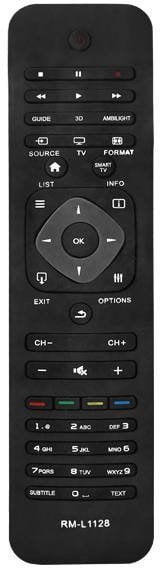 Telekomandë universale Philips RM-L1128 3D, për TV LCD LED Smart
