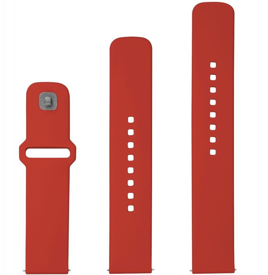 Rrip silikoni FIXED Silicone Sports Strap, 22mm Quick Release, i kuq