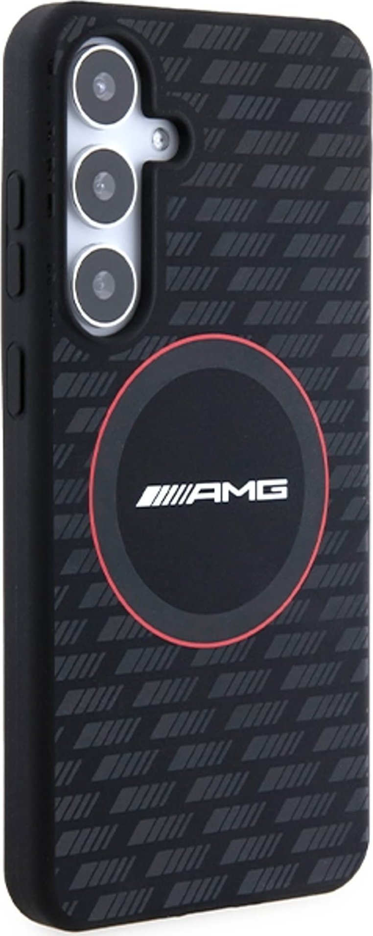 Mbulesë telefoni Mercedes AMG, silikon karbon, MagSafe, për Samsung Galaxy S24, e zezë