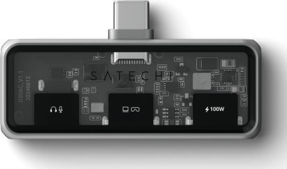 Hub mobil Satechi Mobile XR Hub with Audio, portë audio, kompakt, gri