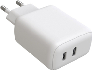 Karikues AC Techly IPW-USB-2C35W, 2x USB-C PD, 35W 3A, i bardhë