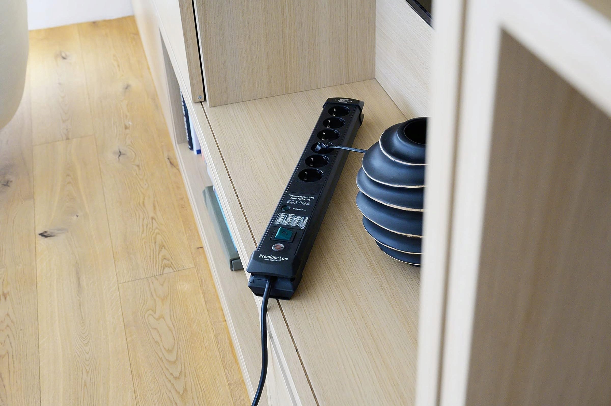 Zgjatues elektrik Brennenstuhl Premium Line, 6 dalje, 5 m, i zi