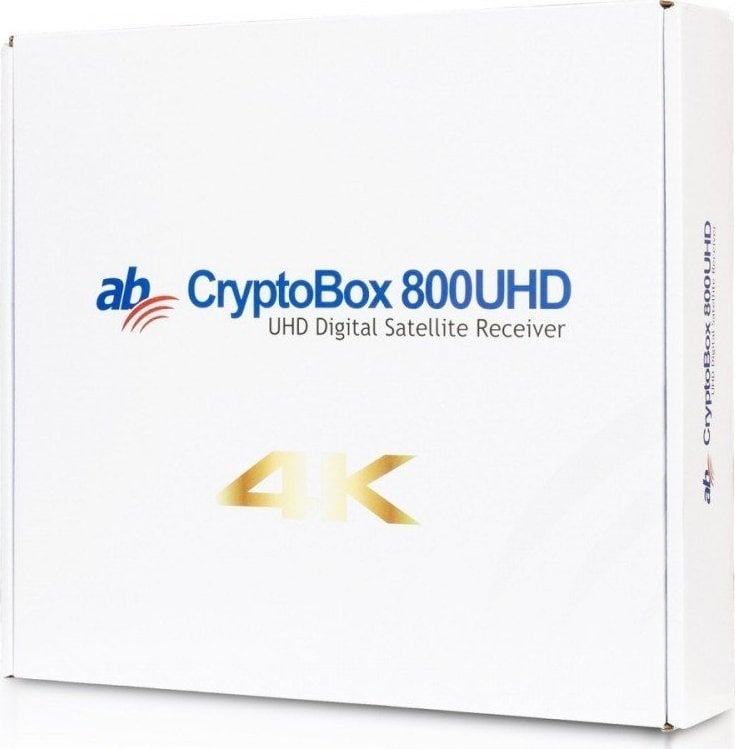 Marrës satelitor CryptoBox AB 800UHD, 4K UHD, USB multimedial, i zi