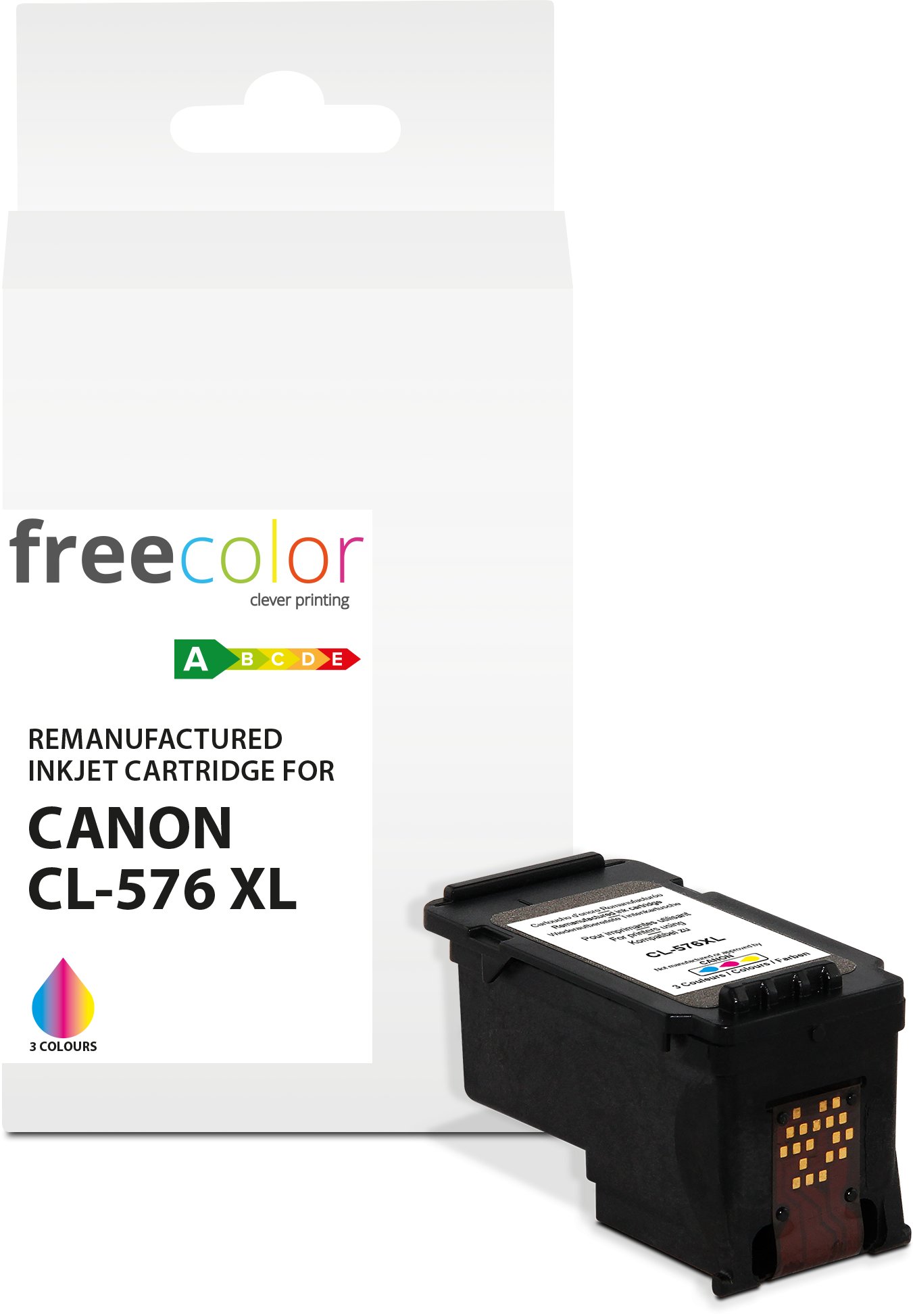 Kartrixh boje Freecolor K20969F7, XL, tri‑ngjyrësh, kompatibël Canon
