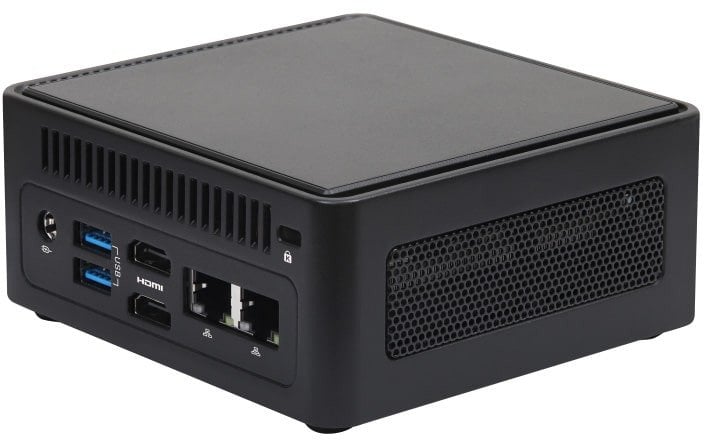 Mini PC Asrock Nuc Box-255H, kompakt, për zyrë dhe shtëpi, i zi