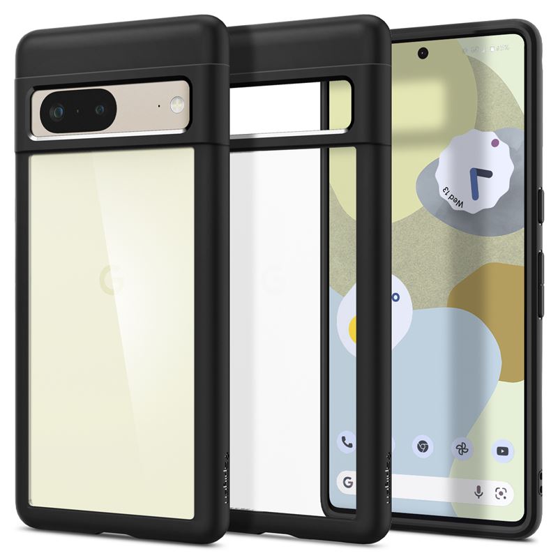 Mbështjellës për Google Pixel 7 Spigen Ultra Hybrid, i zi