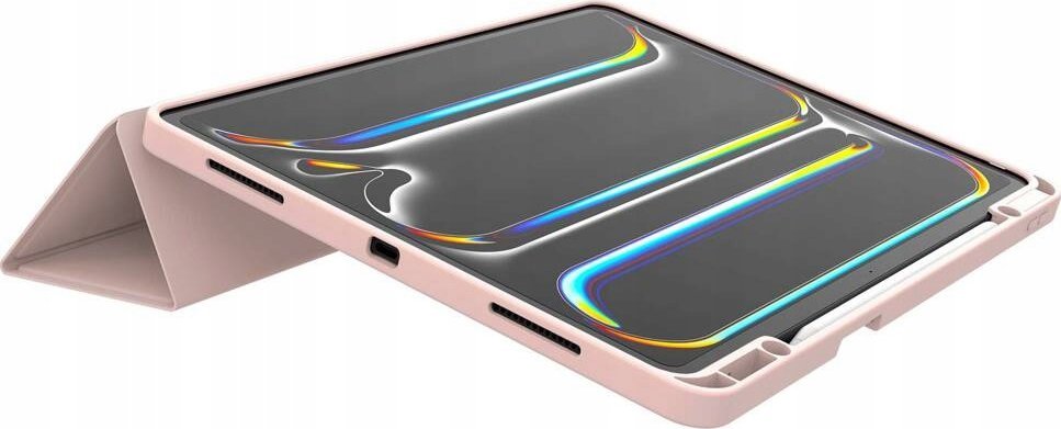 Mbulesë mbrojtëse JCPAL DuraPro Folio për iPad Pro 13" M4 2024, rozë