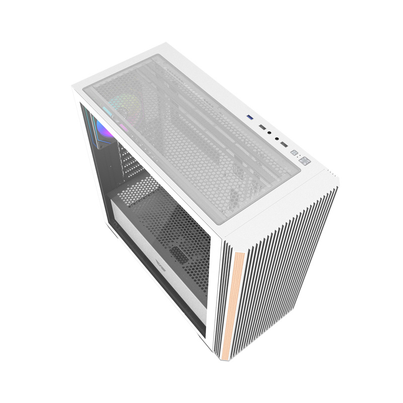 Kuti kompjuteri Darkflash DS900WS, ATX, 4 ventilatorë ARGB, e bardhë