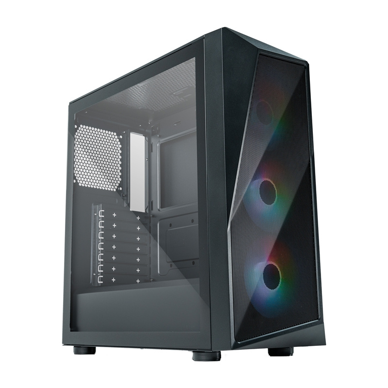 Kuti PC Cooler Master CMP 520, ATX, 3 ventilatorë ARGB, e zezë