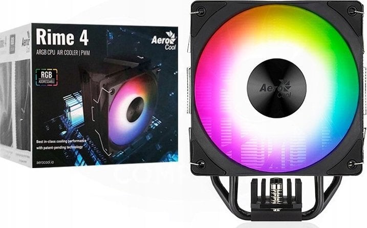 Ftohës për procesor Aerocool PGS RIME 4 ARGB PWM 4P, i zi
