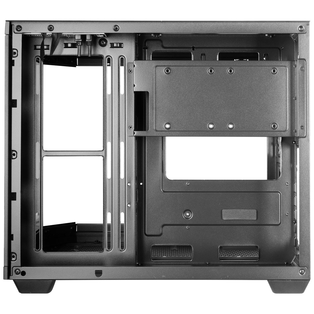 Kullë PC Mars Gaming MC3TCORELCDM, Mini Tower, xham i temperuar, ekran IPS, e zezë