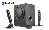 Altoparlantë kompjuteri Wavemaster Stax BT, sistem 2.1, Bluetooth, i zi