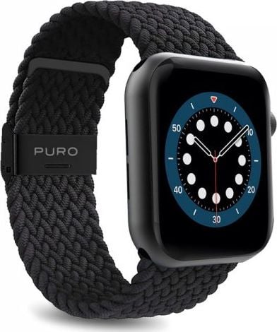 Byzylyk Loop Puro për Apple Watch, 42-45mm, i zi