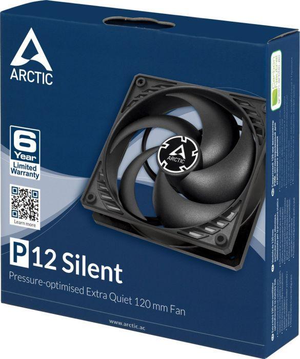 Ftohës Arctic P12, 120 mm, i zi
