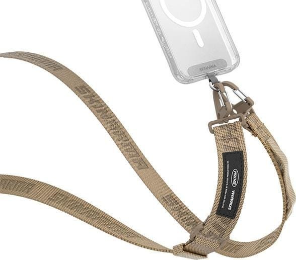Litar universal për telefon Skinarma Scout XE, rrip najloni i rregullueshëm, me karabinë metalike, kaki