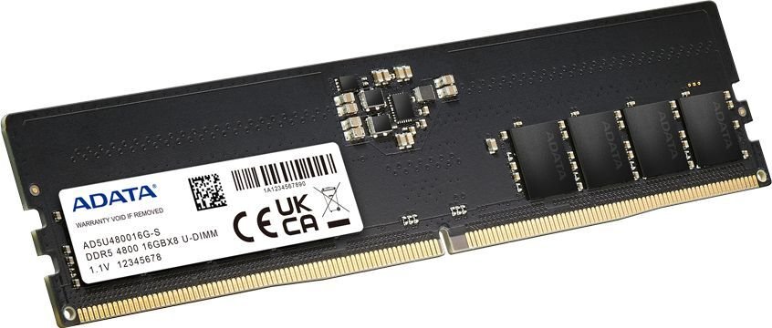 Ramë ADATA Premier DDR5, 16GB 5600MHz, U DIMM, e zezë