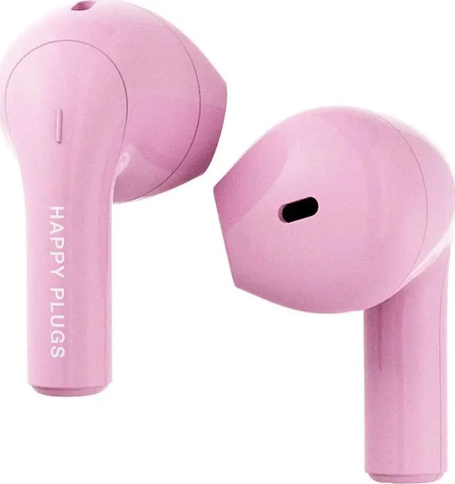 Kufje pa tela Happy Plugs Joy, True Wireless, 29 orë bateri, rozë