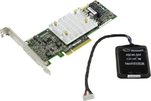 Kontrollues RAID Microsemi Adaptec SmartRAID 3154-8i, 8 porta të brendshme, 4GB DRAM cache