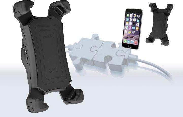 Mbajtëse celulari për makinë Bury ActiveCradle, e zezë