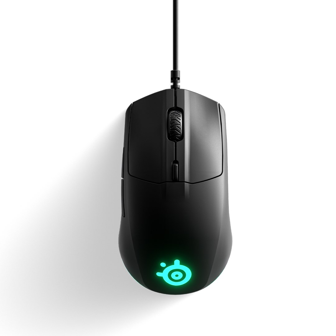 Maus lojërash SteelSeries Rival 3, 8500 CPI, i zi