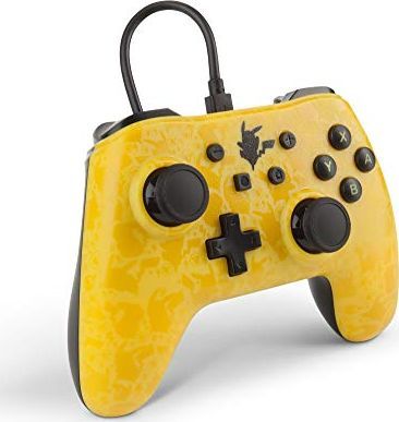 Kontroller PowerA Pikachu Shadow, me kabllo, i verdhë