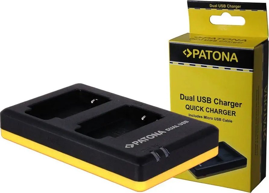Karikues baterish PATONA Dual Quick NP-BG1, USB, për Sony, i zi