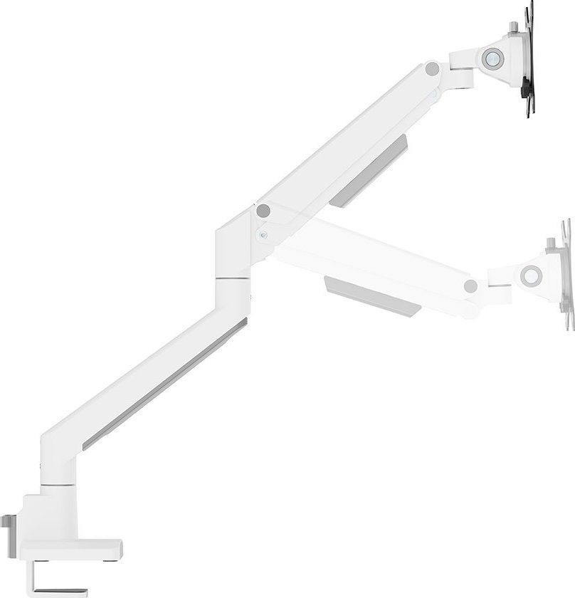 Krah monitori Neomounts DS70-250WH2, për 2 monitorë 17-32", mekanizëm me gaz, i bardhë