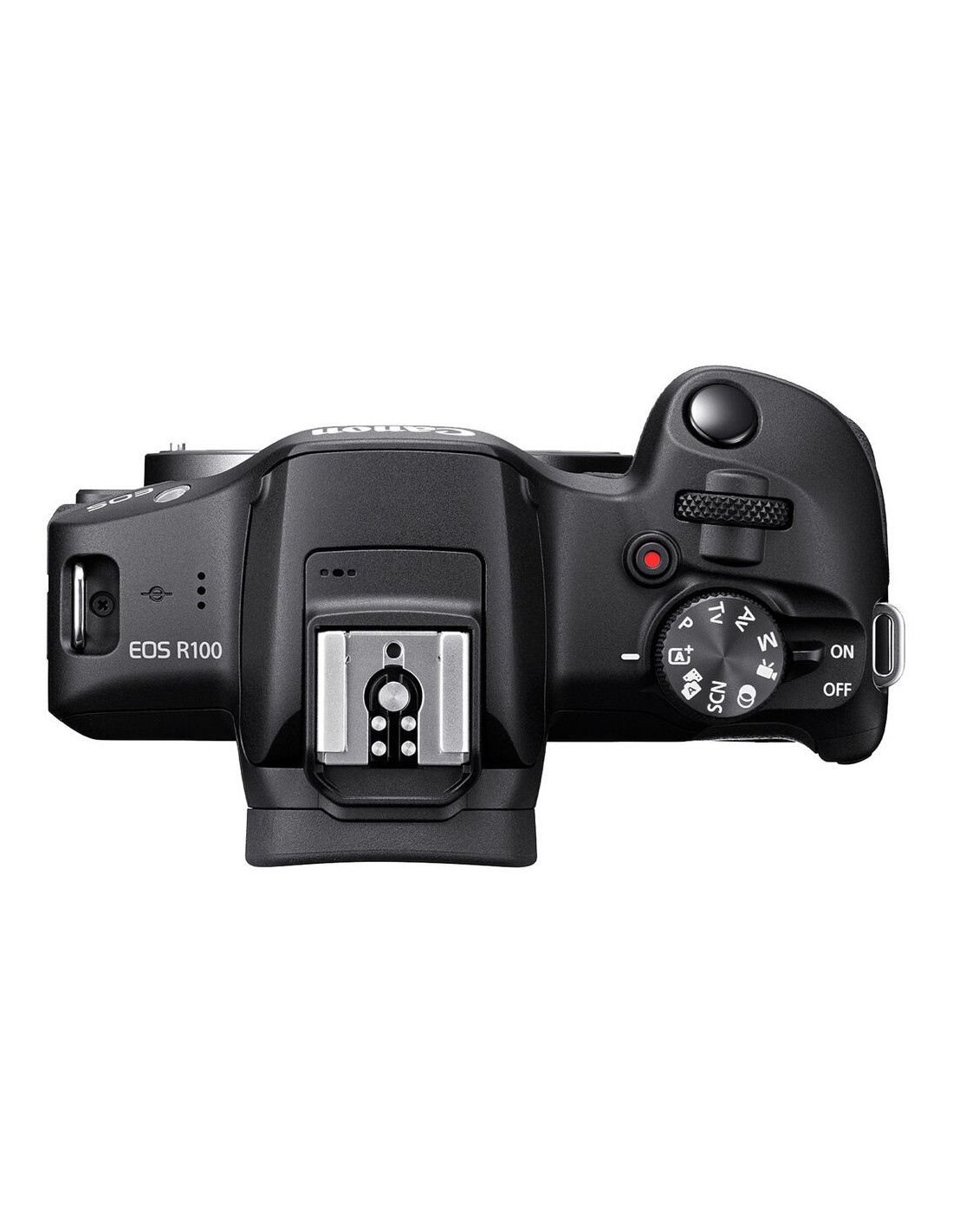 Kamerë mirrorless Canon EOS R100, KIT 18-45mm 75-300mm, e zezë