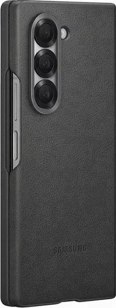 Kopertinë Samsung Faux Leather Kindsuit për Galaxy Z Fold6, ultra e hollë, gri