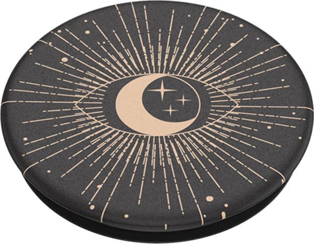 Kapëse telefoni PopSockets PopGrip Skelly, plastike, e zezë