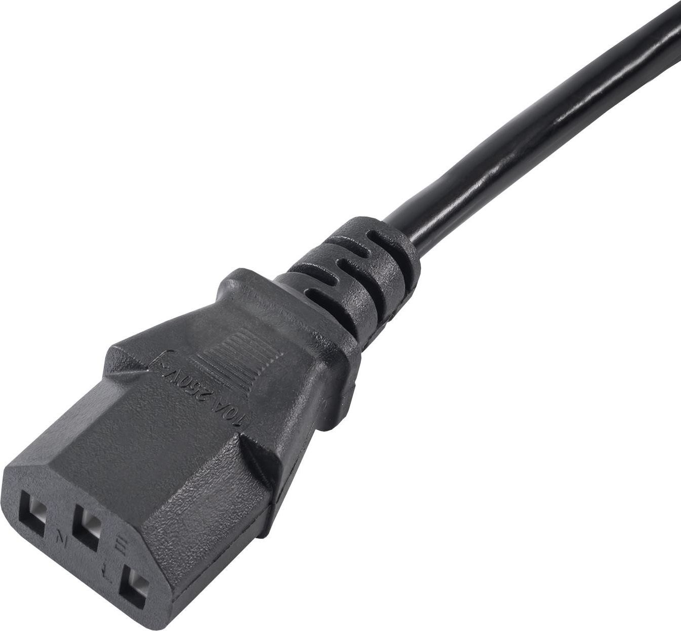 Kабел за струја Akyga AK-PC-05A, 5m, IEC C13, црн