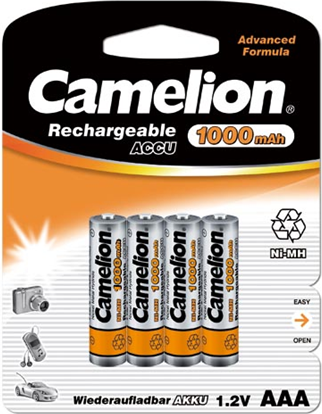 Bateri të rikarikueshme Camelion NH AAA1000BP4, AAA, NiMH, paketë 4 copë