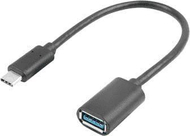 Përshtatës Lanberg USB type-C (M) 3.1 - USB-A (F), 0.15m, e zezë