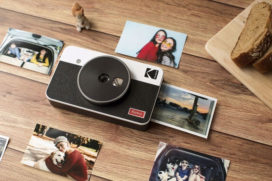 Aparat fotografik instant Kodak Mini Shot 3 Retro, 3x3", printer fotosh, i verdhë
