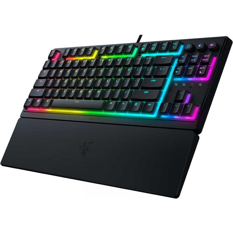 Tastierë gaming Razer Ornata V3 TKL, mecha membrane, Razer Chroma RGB, e zezë