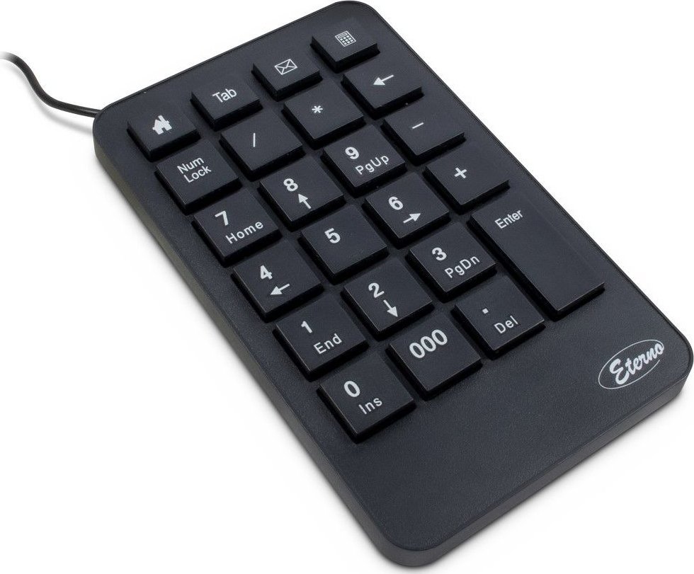 Tastierë numerike Inter-Tech KB-120, 23 taste, USB, e zezë