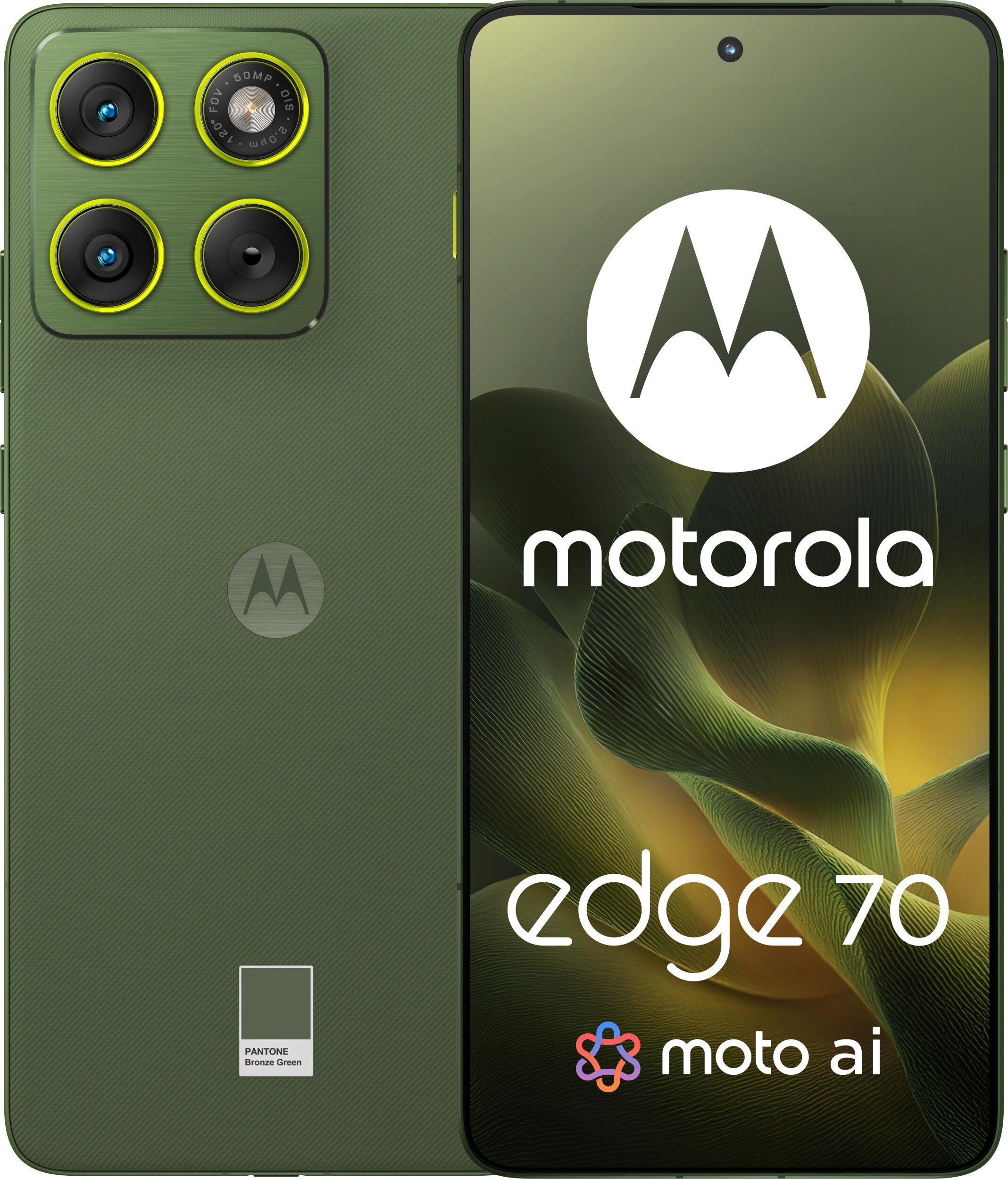 Telefoni Motorola Edge 70, 6.7", 512GB, jeshile bronzi