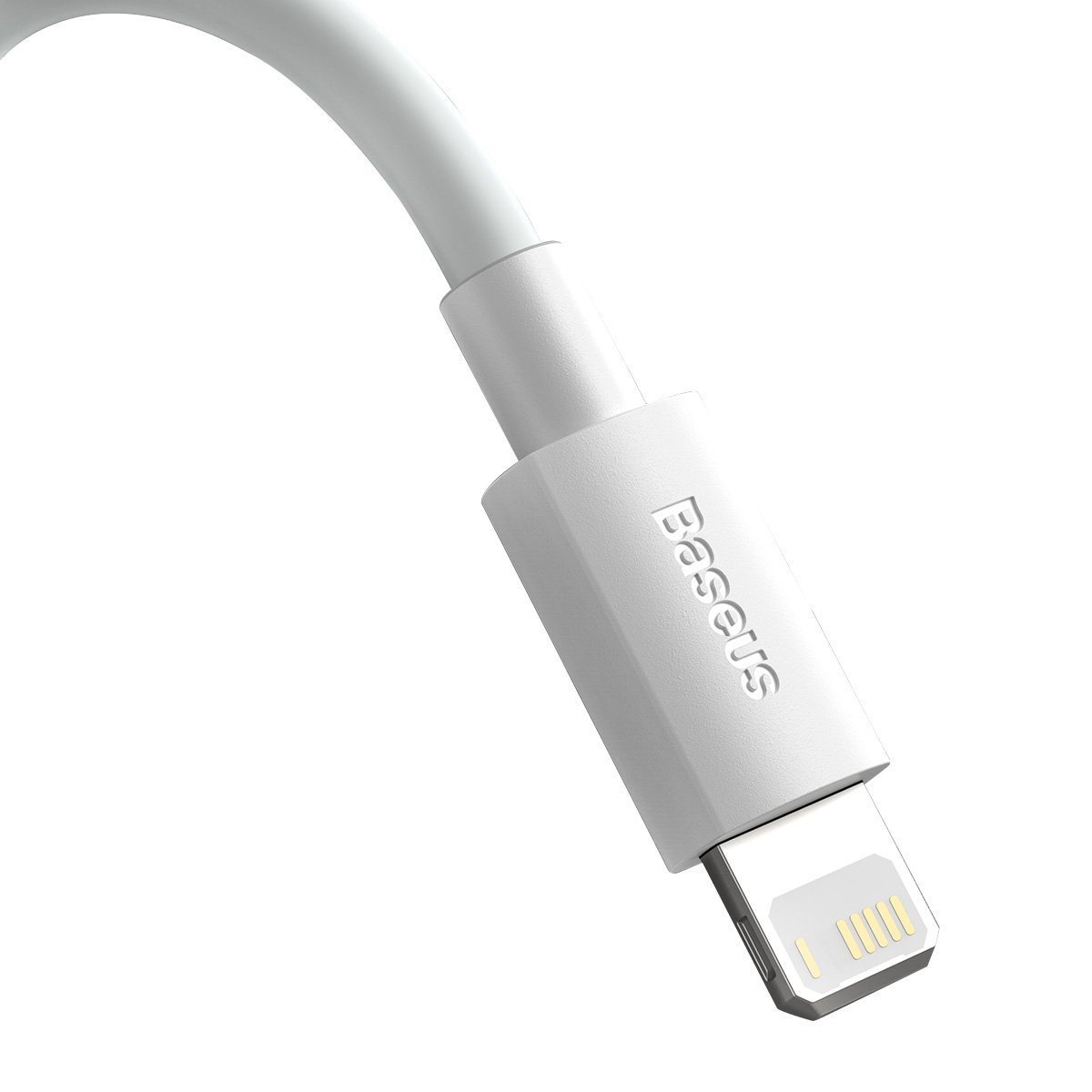 Kabllo USB Baseus Lightning, 2x USB A, 1.5 m, e bardhë