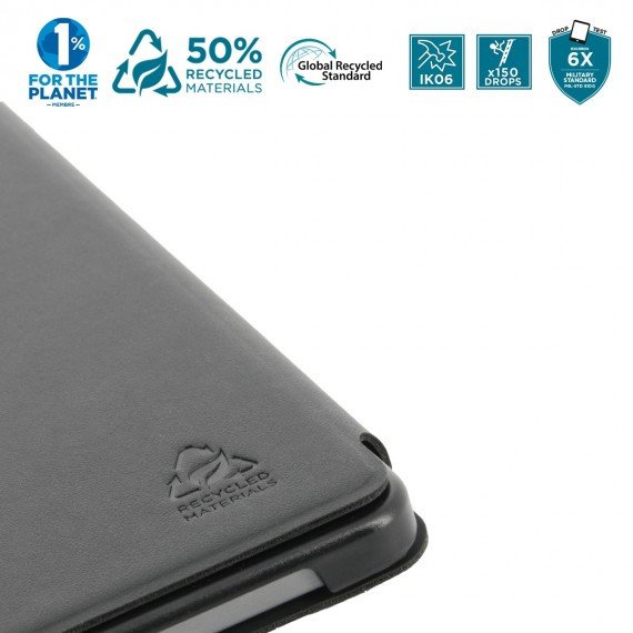 Kabllë tableti Mobilis 068016, 12.4", folio, e zezë