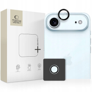 Заштитна маска за камера Tech-Protect Camring Fit+, за iPhone 17 Air, алуминиум и стакло, црна