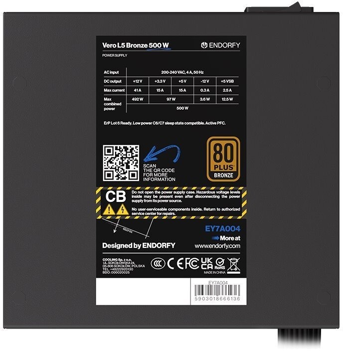 Burim energjie Endorfy Vero L5 Bronze - 500W