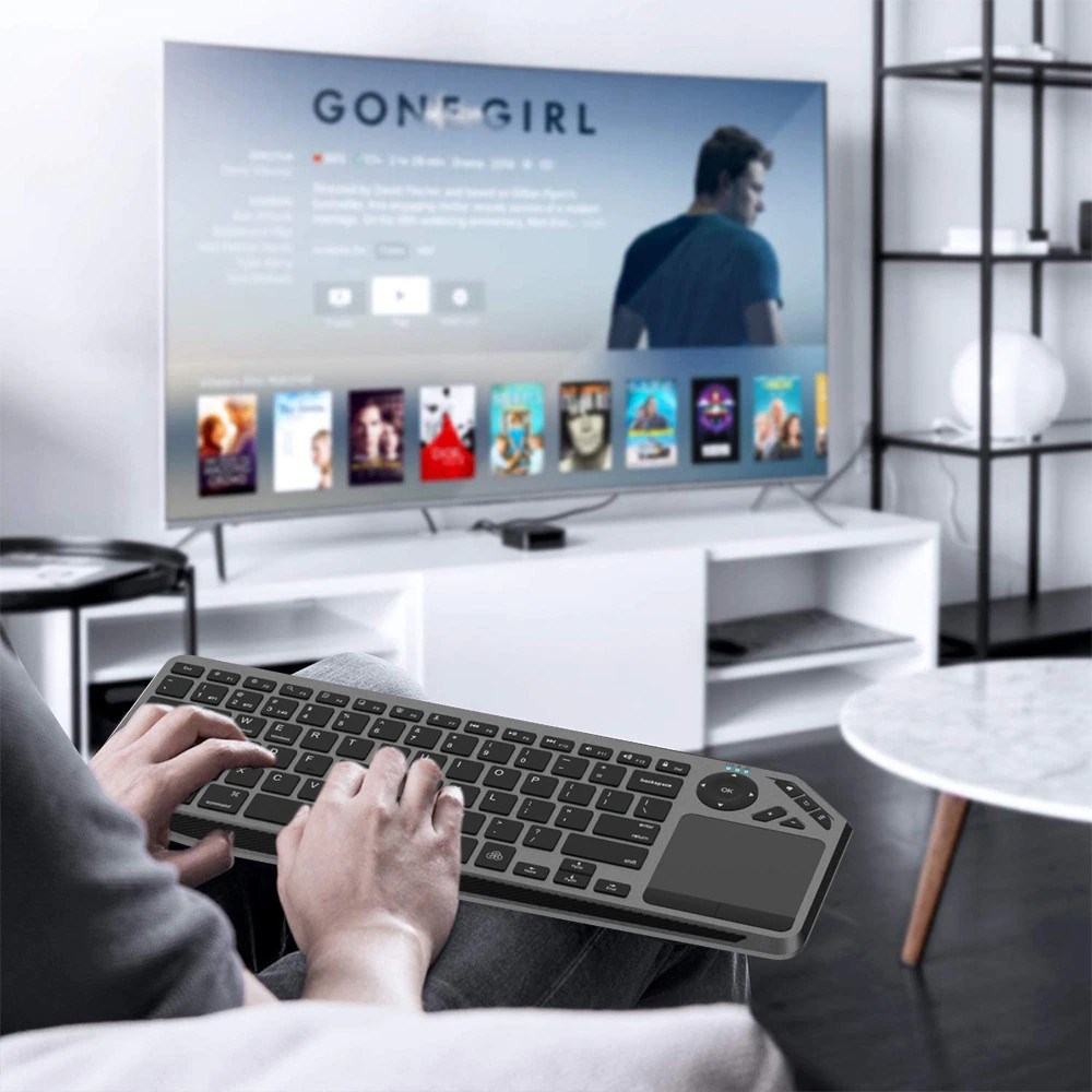 Tastierë universale Techly ICTB9801TB, RF Wireless + Bluetooth, RGB, e zezë