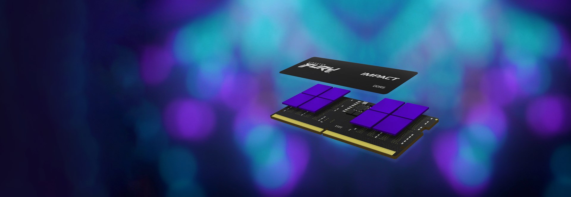 RAM меморија Kingston FURY Impact, 64GB, DDR5, 4800MHz, црна