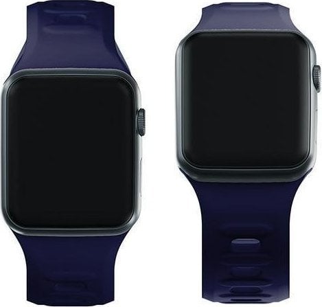 Rrip ore 3MK Silicone Watch Strap, për Apple Watch 38/40/41 mm, silikon, blu navy ocean