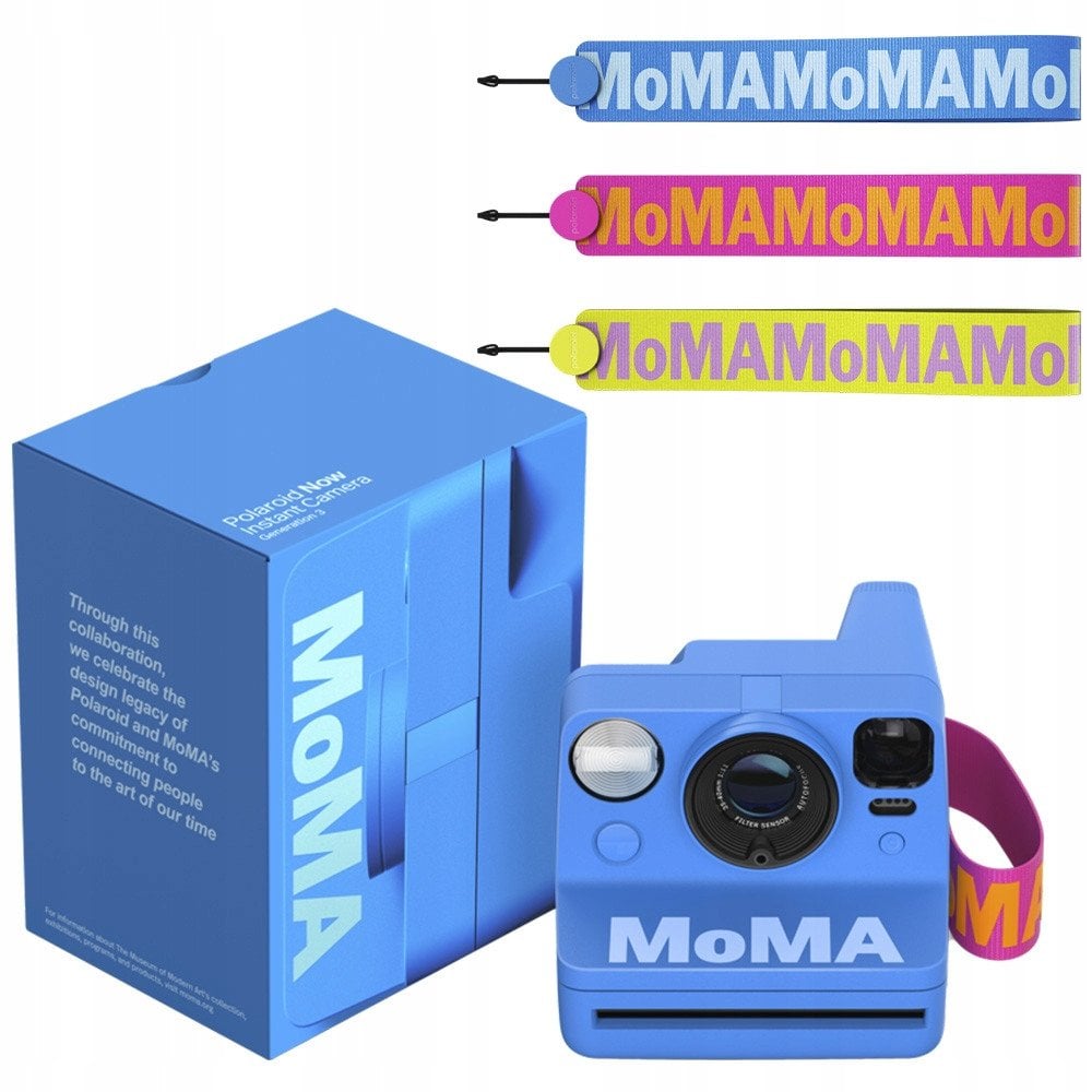 Aparat fotografik instant Polaroid Now Generation 3 MoMa Edition, autofocus, self timer, shumëngjyrësh