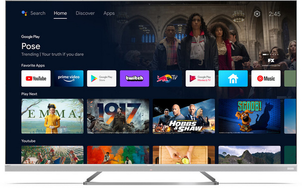 Televizor Sharp 65EQ4EA, 65" (164cm), 4K UHD, i argjendtë